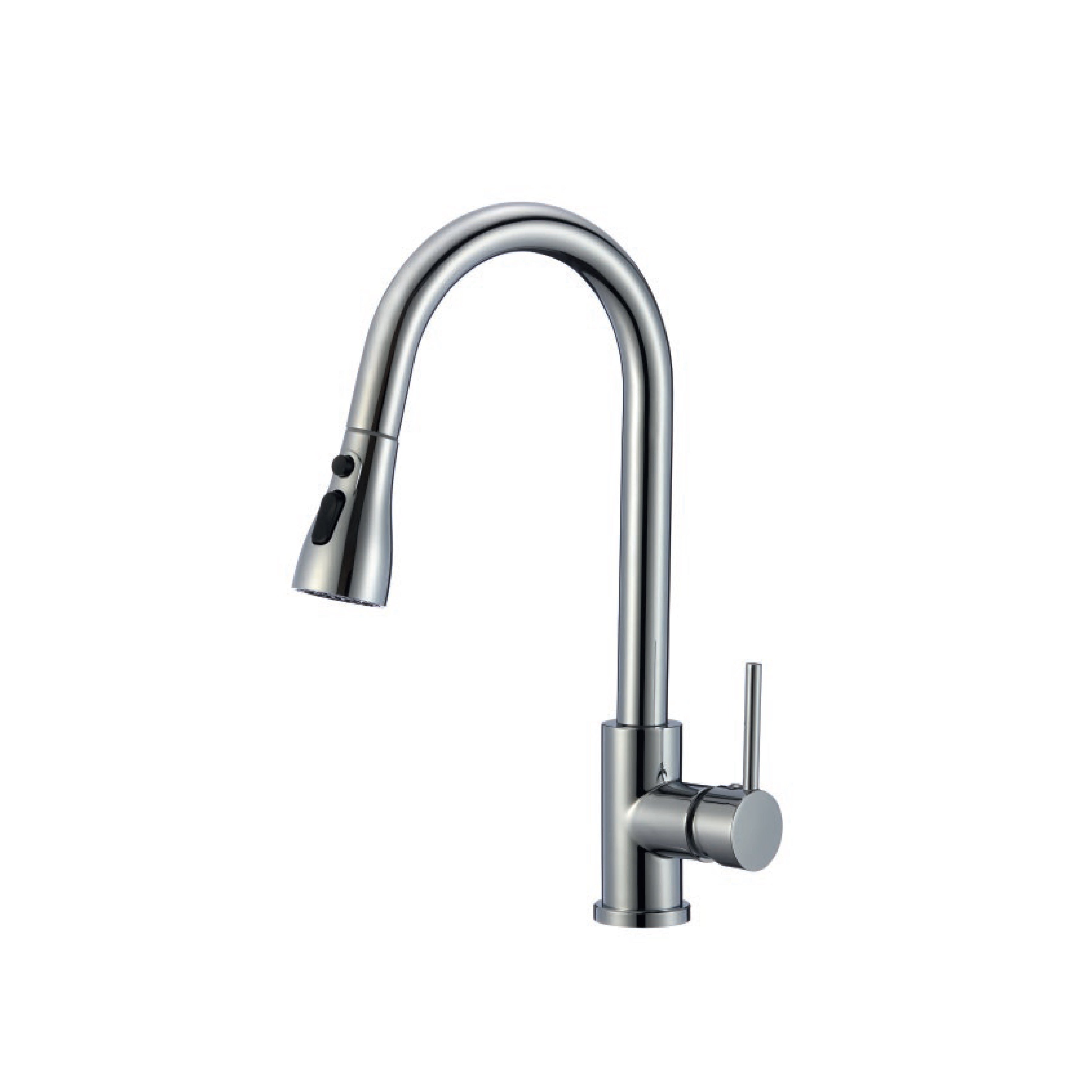 Mezcladora P/Cocina al mueble Acero Inox. 3 funciones CN -Cromado-Fratelli